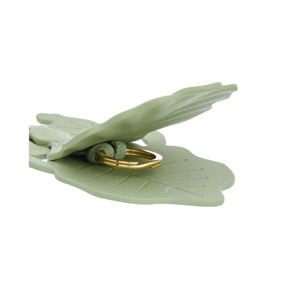 Loewe Leaf Insect Leather Keyfob Charm - Picture 2 of 2